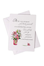 Load image into Gallery viewer, Sympathy Card Set with Quotes by Saints
