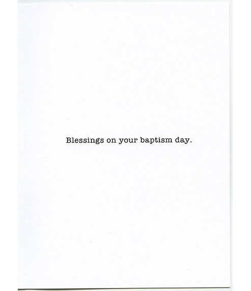 Baptism – As We Were Baptized, Blue. St. Basil Card