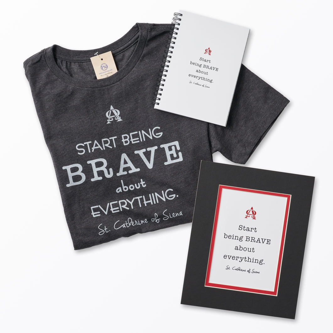 Start Being Brave About Everything. St. Catherine of Siena Gift Set