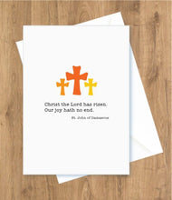 Load image into Gallery viewer, Easter – Christ Has Risen. St. John of Damascus Card