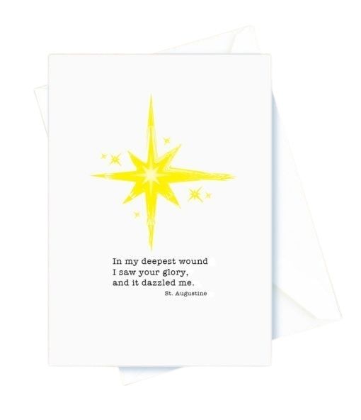 I Saw Your Glory. St. Augustine, Encouragement Card