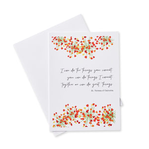Friendship Card Set with Quotes by Saints