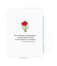 Load image into Gallery viewer, Mother’s Day – The Loveliest Masterpiece of the Heart. St. Therese of Lisieux Card