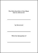 Load image into Gallery viewer, Holy Mass – Celebration of the Holy Mass, Heart. St. Thomas Aquinas Card