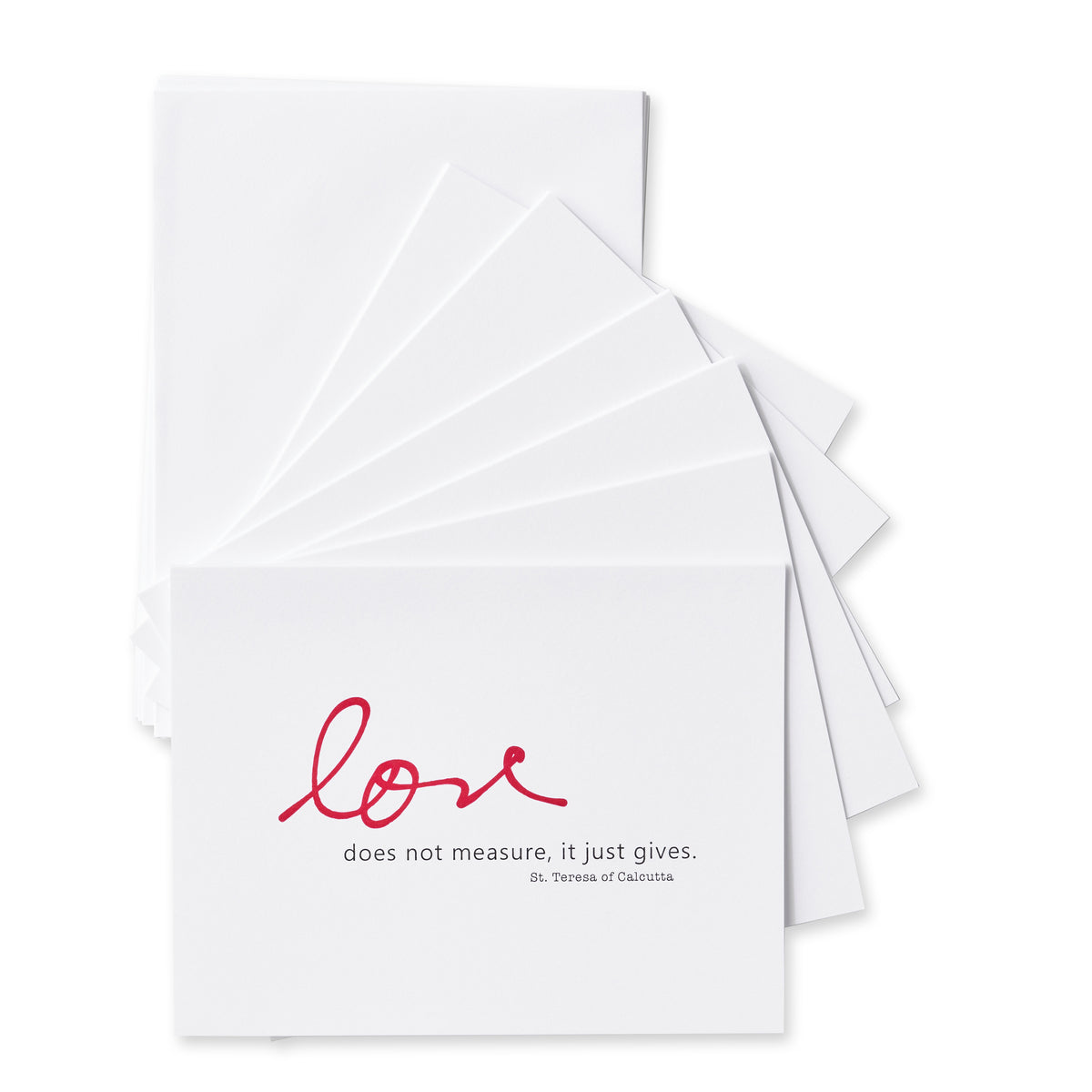 Love Does Not Measure, It Just Gives. St. Teresa of Calcutta Gift Set