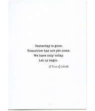 Load image into Gallery viewer, Encouragement – Let Us Begin. St. Teresa of Calcutta Card