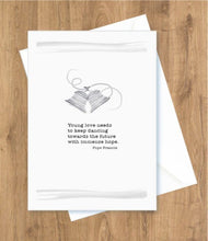 Load image into Gallery viewer, Wedding – Young Love needs to keeping dancing. Pope Francis Card