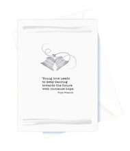 Load image into Gallery viewer, Wedding – Young Love needs to keeping dancing. Pope Francis Card
