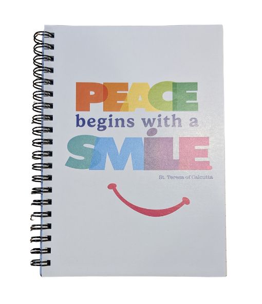 Peace Begins with a Smile. St Teresa of Calcutta Notebook
