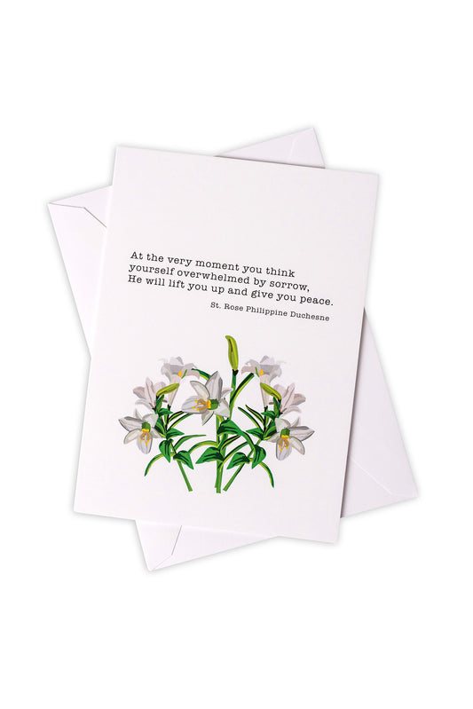 Sympathy Card Set with Quotes by Saints