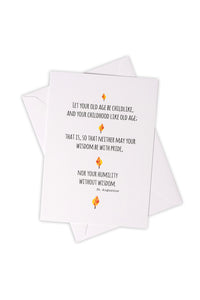 Birthday Wishes Card Set with Quotes by Saints