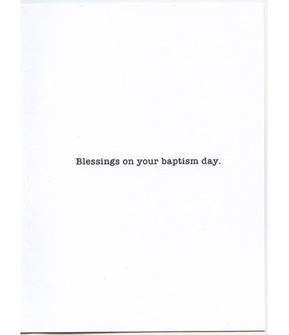 Baptism – As We Were Baptized, Blue. St. Basil Card