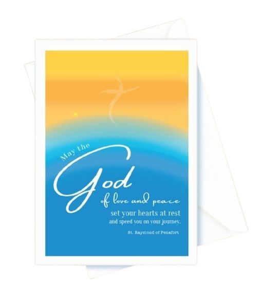 May the God of love. St. Raymond of Penafort, Encouragement Card