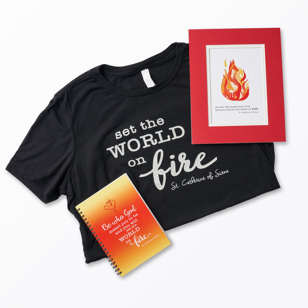 Set the World on Fire. St. Catherine of Siena Gift Set