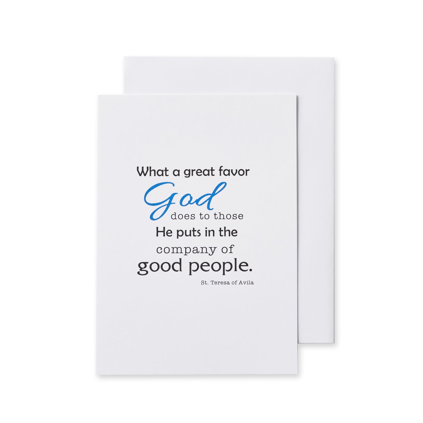Friendship Card Set with Quotes by Saints