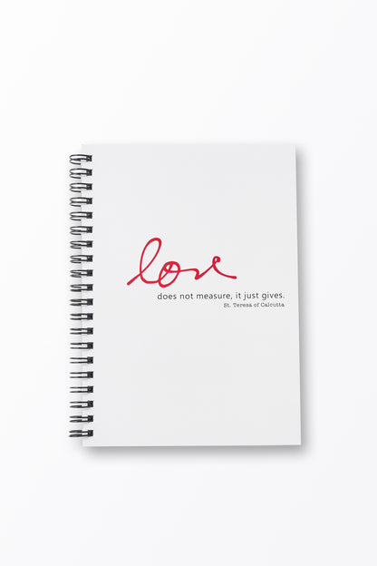 Love Does Not Measure, It Just Gives. St. Teresa of Calcutta Gift Set
