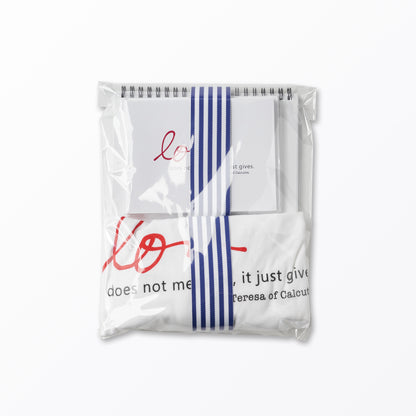 Love Does Not Measure, It Just Gives. St. Teresa of Calcutta Gift Set