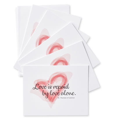 Love Is Repaid By Love Alone. St. Therese of Lisieux Notecards