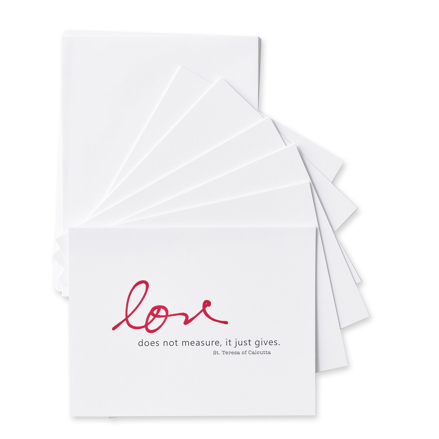 Love Does Not Measure, It Just Gives. St. Teresa of Calcutta Gift Set
