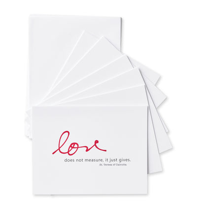 Love Does Not Measure, It Just Gives. St. Teresa of Calcutta Gift Set