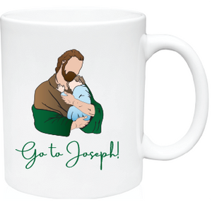 Go to Joseph! St. Joseph and Child Mug