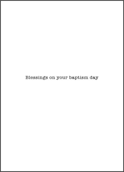 Baptism – The Soul is Regenerated in the Sacred Waters of Baptism, Dove. St. Maximillian Kolbe Card