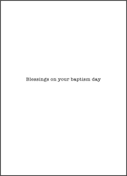 Baptism – The Soul is Regenerated in the Sacred Waters of Baptism, Dove. St. Maximillian Kolbe Card