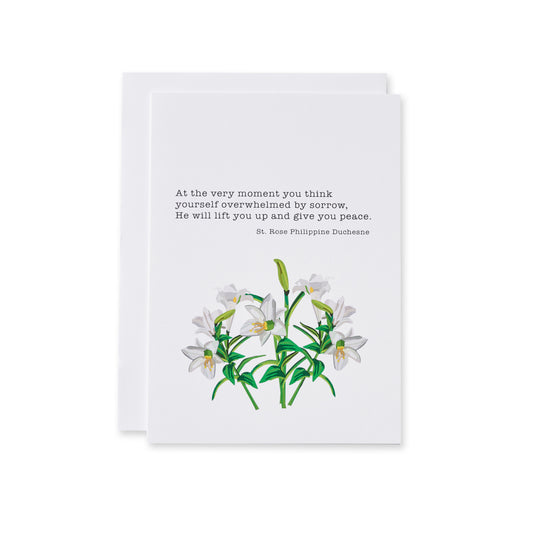 Sympathy Card Set with Quotes by Saints