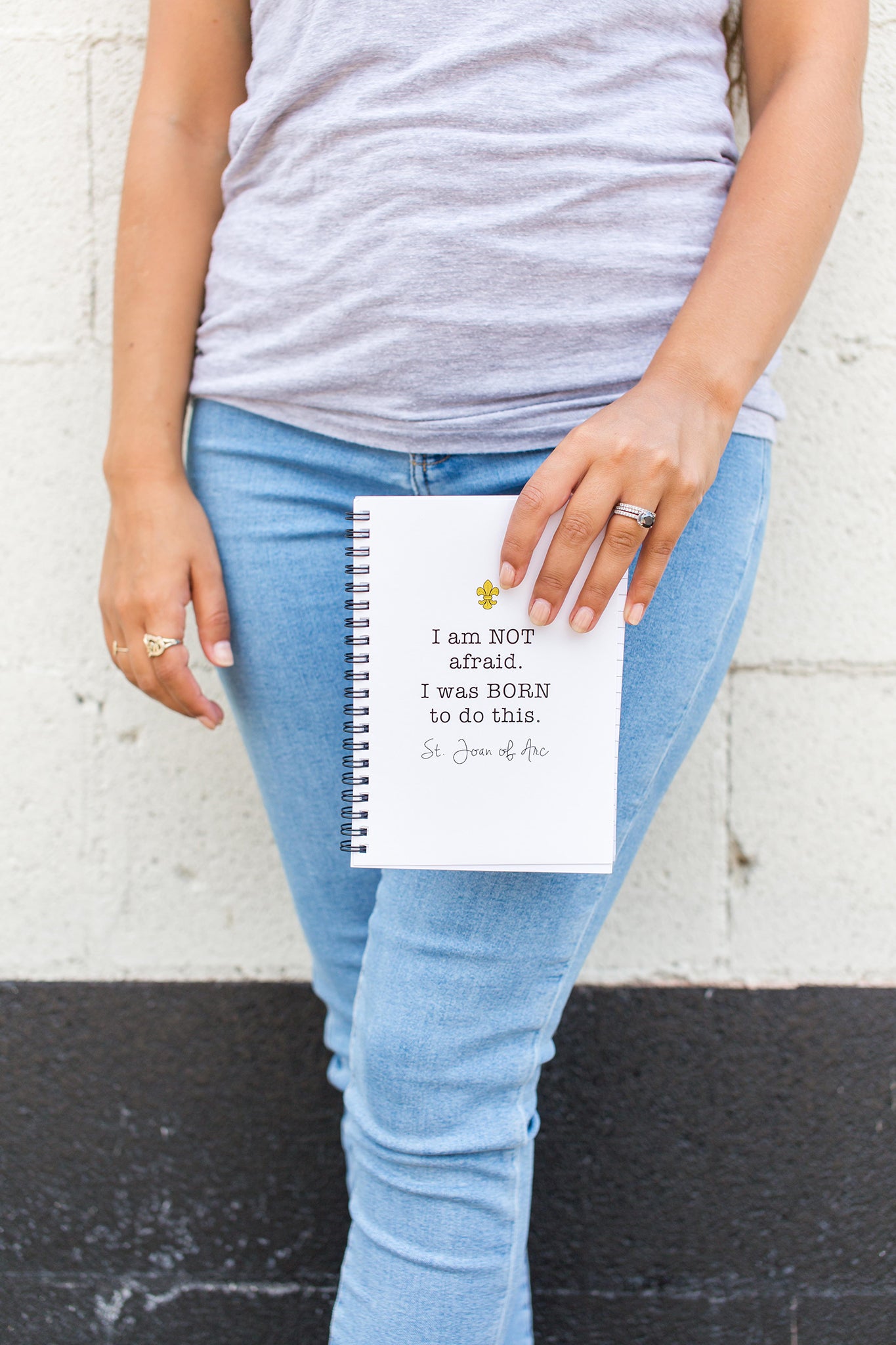 I am Not Afraid. I was Born to do this. St. Joan of Arc Notebook