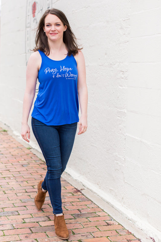 Pray, Hope and Don't Worry. St. Padre Pio Tank