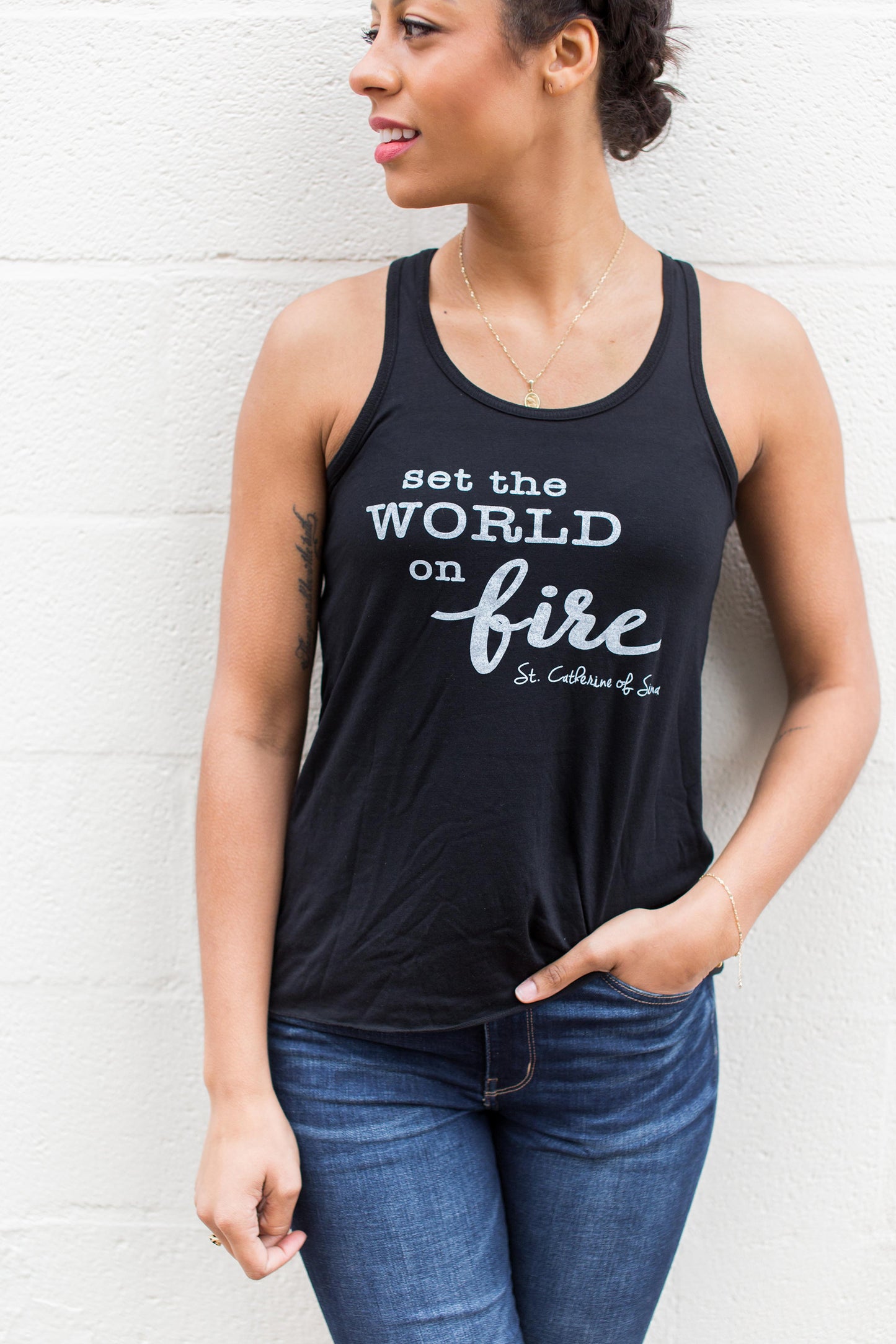 Set the World on Fire. St. Catherine of Siena Tank