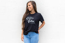 Load image into Gallery viewer, Set the World on Fire. St. Catherine of Siena Tee
