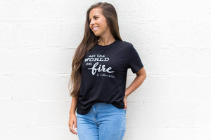 Set the World on Fire. St. Catherine of Siena Tee